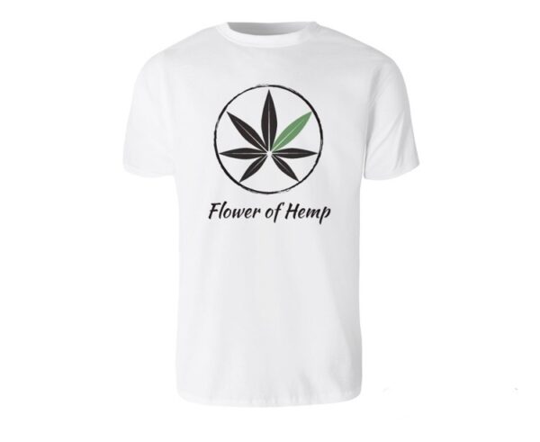 Flower of hemp white t-shirt